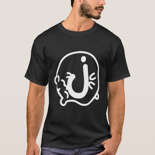 T-shirt Lettre J Hamster Nom Monogramme (Devant)