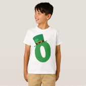 T-shirt LETTRE Jour de la Saint Patrick O Alphabet (Devant entier)