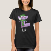 T-shirt Lettre Lf Funny L Pun Dark BG (Devant)