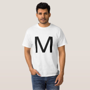 T-shirt Lettre M