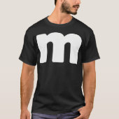 T-shirt Lettre M Groupes Halloween Matching Team Easy Lazy (Devant)