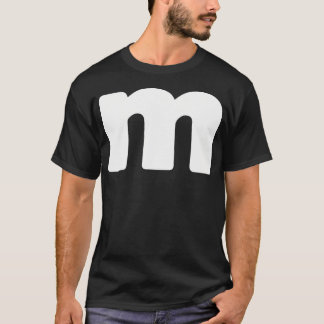 T-shirt Lettre M Groupes Halloween Matching Team Easy Lazy