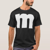 T-shirt Lettre M Groupes Halloween Matching Team Easy Lazy (Devant)
