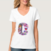 T-SHIRT LETTRE M MONOGRAMME MONOGRAMME DE LA MASQUÉRADE VÉ (Devant)