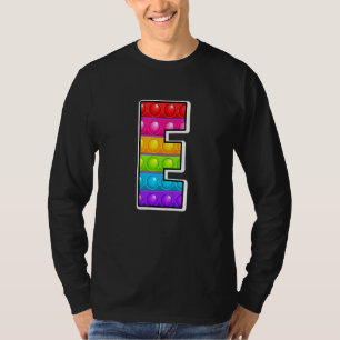 T-shirt Lettre majuscule C Alphabet C Funny Poppin Ki