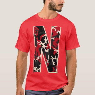 T-SHIRT LETTRE MAJUSCULE INITIALE N LETTRE MAJUSCULE LAMOB