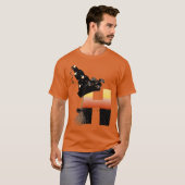 T-shirt LETTRE MONÂTRE Halloween H (Devant entier)