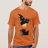 T-shirt LETTRE MONÂTRE Halloween L (Devant)