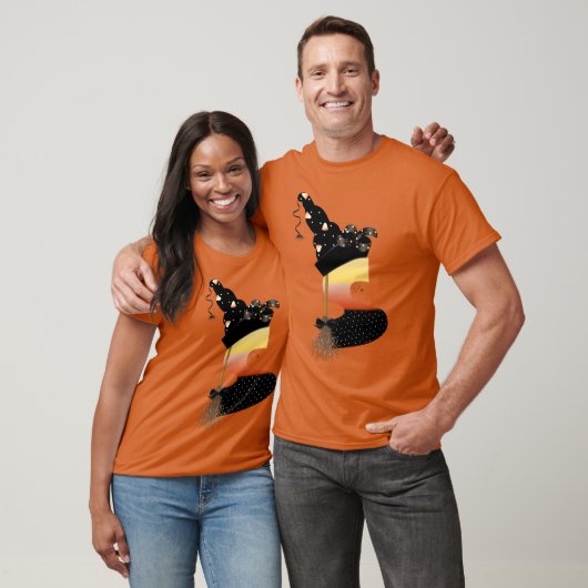 T-shirt LETTRE MONÂTRE Halloween S (Unisexe)
