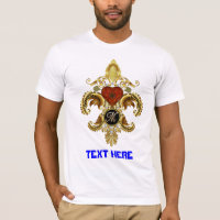 Lettre Monogramme Fleur-de-lis "M" Choisissez votr