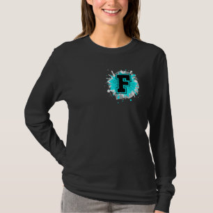 T-shirt Lettre monographie F Alphabet Initiales Pour Noms