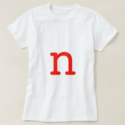 T-shirt Lettre N (Design devant)