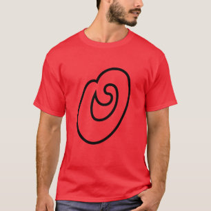 T-shirt Lettre O : Conception personnalisée de l'identité