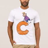 T-SHIRT LETTRE ORANE C (Devant)