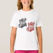 T-shirt LETTRE ORNÉE vintage S MONogramme (Devant)