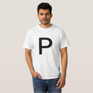 T-shirt Lettre P