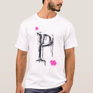 T-shirt Lettre P - Typographie