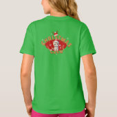 T-shirt Lettre pain d'épices Père Noël de Noël A Girl (Dos)