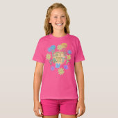 T-shirt Lettre Patch Anniversaire Parti Rétro Preppy Hippi (Devant entier)