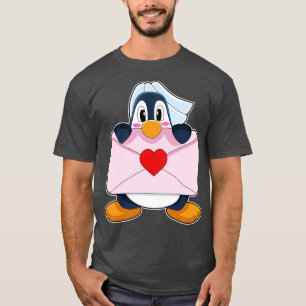 T-shirt LETTRE PINGUIN MARINE Mariage