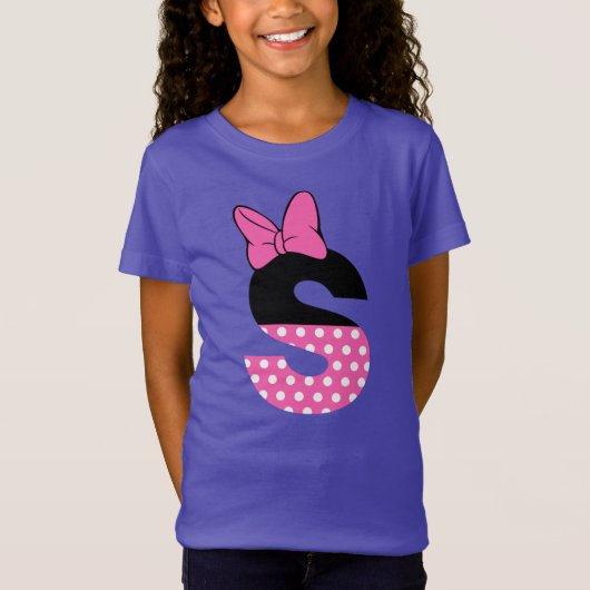 T-Shirt lettre pointillée s (Devant)