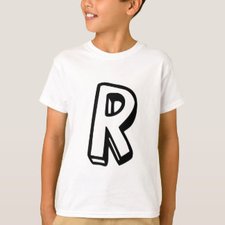 T-shirt Lettre R