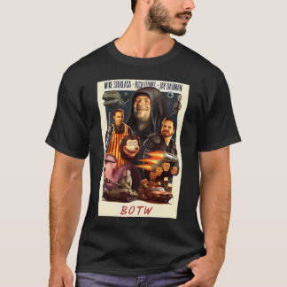 T-shirt Lettre rouge R-L-M Média B-O-T-W Cadeau Pour Venti