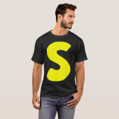 T-shirt Lettre S Funny Chipmunk Group Correspondant Hallow (Devant entier)