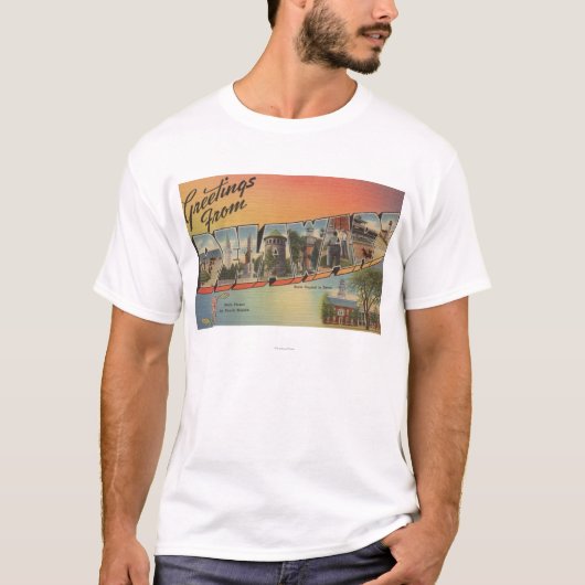 T-shirt Lettre ScenesDelaware de DelawareLarge (Devant)