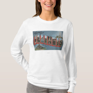 T-shirt Lettre ScenesIllinois d'IllinoisLarge