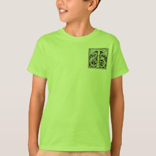 T-shirt Lettre T avec chemise Dragons