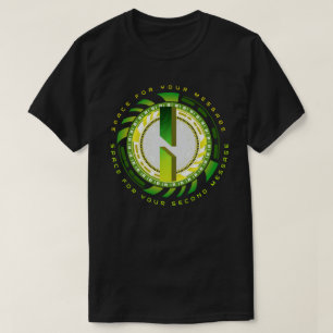 T-shirt Lettre typographique I de technologie futuriste Te
