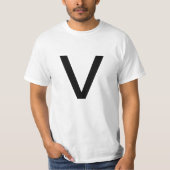 T-shirt Lettre V (Devant)