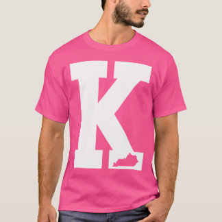 T-shirt LETTRE vintage K Bleu Kentucky