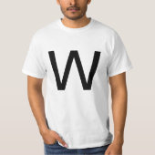 T-shirt Lettre W (Devant)
