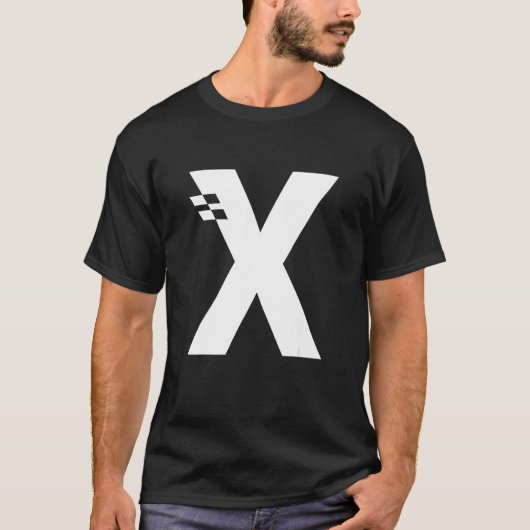 T-shirt LETTRE X Alphabet initial (Devant)