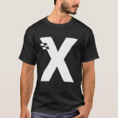 T-shirt LETTRE X Alphabet initial (Devant)