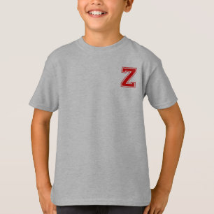 T-shirt Lettre Z - Nom initial Alphabet Monogramme