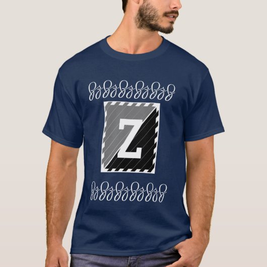 T-shirt Lettre Z - Tee - shirt alphabet (Devant)