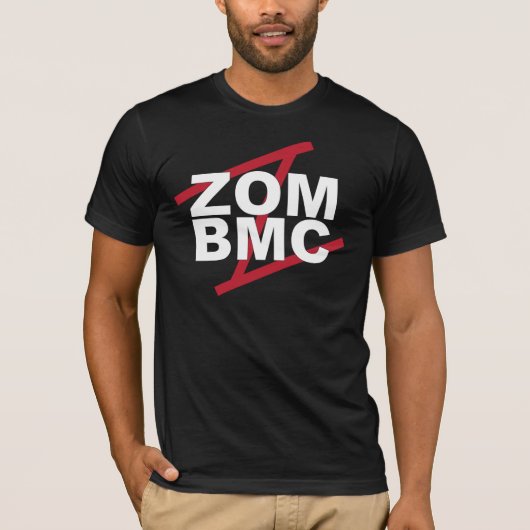 T-shirt Lettres blanches de ZOM BMC sur Z rouge (Devant)