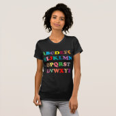 T-shirt Lettres colorées d'ABC (Devant entier)