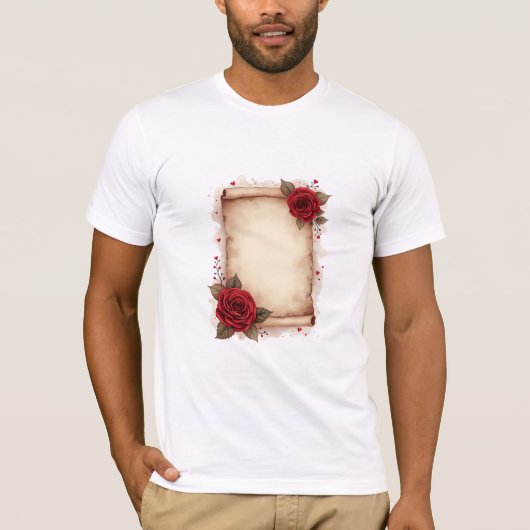 T-shirt lettres d'amour (Devant)