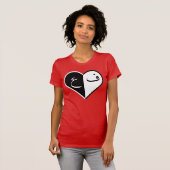 T-shirt Lettres dans le coeur (Devant entier)