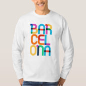 T-shirt Lettres d'art pop de Barcelone Espagne (Devant)