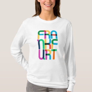 T-shirt Lettres d'art pop de Francfort Am Main Allemagne