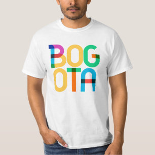 T-shirt Lettres d'art populaire Bogota Colombia