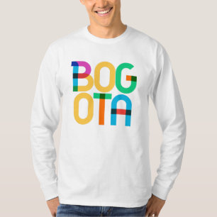 T-shirt Lettres d'art populaire Bogota Colombia