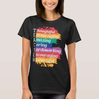 T-shirt Lettres de l'enseignant Définition Adjectif