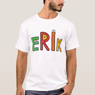 T-shirt Lettres de monstre de "Erik"