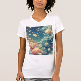 T-shirt Lettres du ciel — Nuages pastel Dreamcore